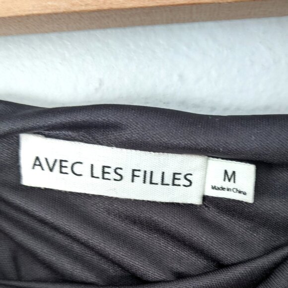 Avec Les Filles Sequined Fringed Short Skirt Flapper Sequins Black Blue Green - Picture 7 of 8